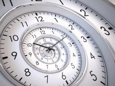 Fototapete Große Uhr