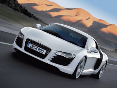 Fototapete Weißer Audi 