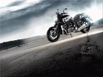 Fototapete Schwarzes Motorrad