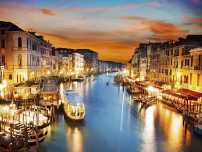 Fototapete Abendstadt Venedig