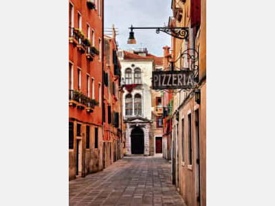 Fototapete Alte Straße in Italien