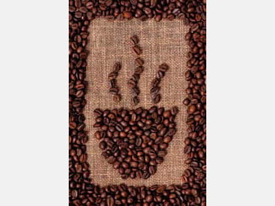 Fototapete Kaffeezeichnung