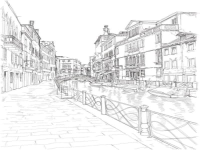 Fototapete Straßen von Venedig