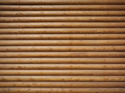 Fototapete Holzblockhaus