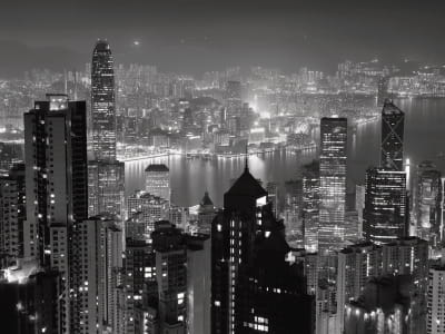 Fototapete Megapolis bei Nacht