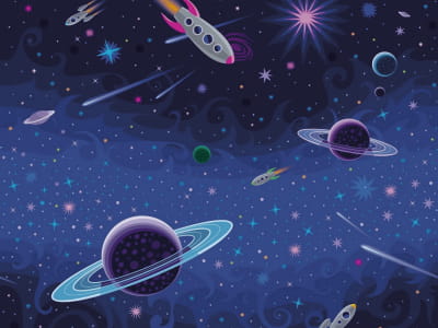 Fototapete Galaxienraum