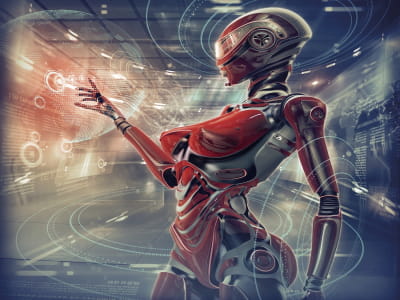 Fototapete Robotermädchen