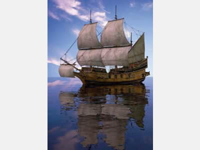 Fototapete Altes Segelboot