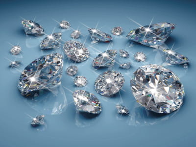 Fototapete Große Diamanten