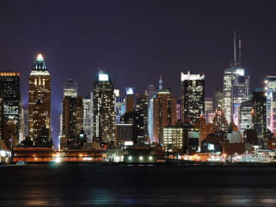 Fototapete New Yorker Nachtmetropole