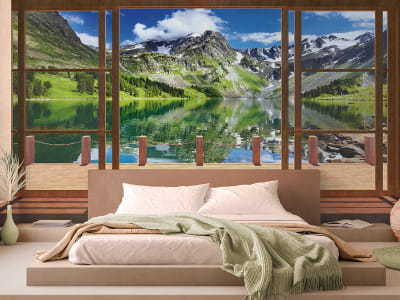 Fototapete Bergsee