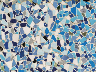 Fototapete Blaues Mosaik