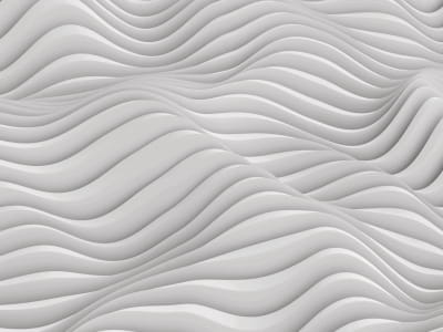 Fototapete Weiße Wellen 3D