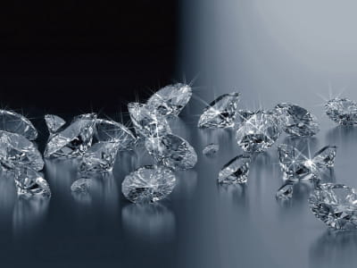 Fototapete Kostbare Diamanten