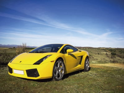 Fototapete Gelber Lamborghini