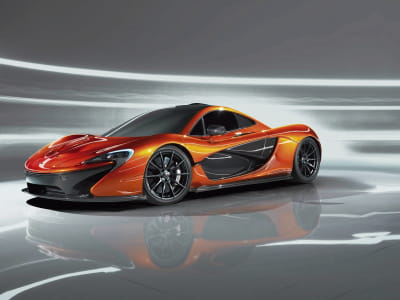 Fototapete Feuriger McLaren