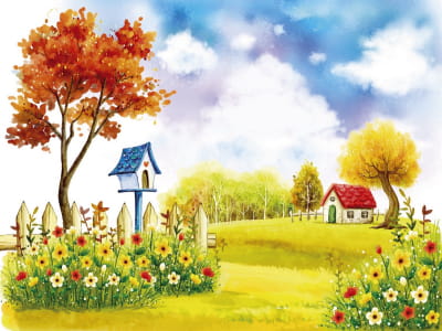 Fototapete Fabelhafte Herbstnatur
