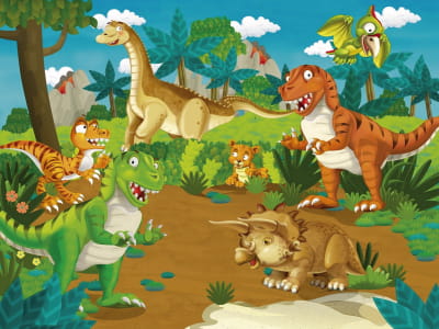 Fototapete Zeitalter der guten Dinosaurier