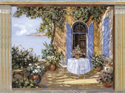 Fototapete Balkon in Italien