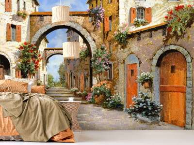 Fototapete Italienische Straße