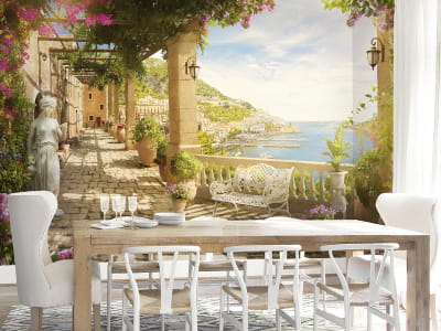 Fototapete Italienischer Innenhof