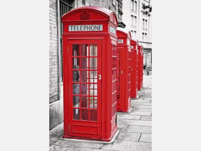 Fototapete Londoner Festnetzanschluss
