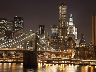 Fototapete Nacht Manhattan New York