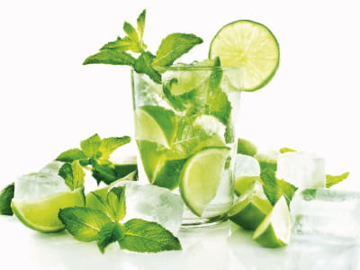 Fototapete Limettengrün