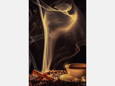 Fototapete Kaffee mit Milch
