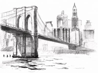 Fototapete New Yorker Zeichnung