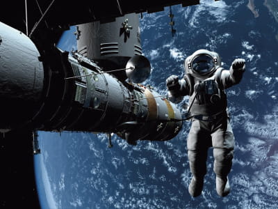 Fototapete Astronaut im Weltraum