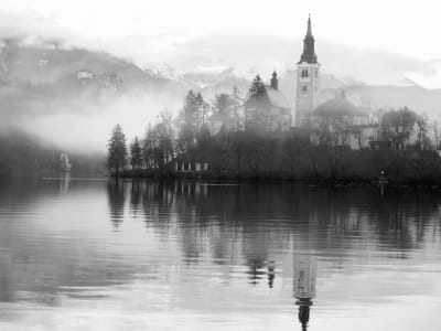 Fototapete Insel Bled