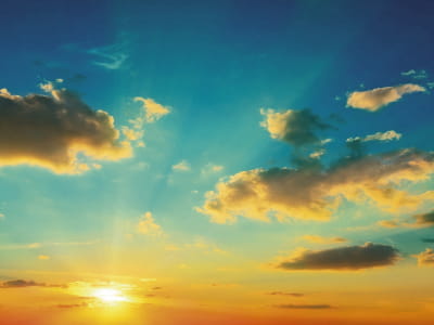 Fototapete Morgendämmerung am Himmel