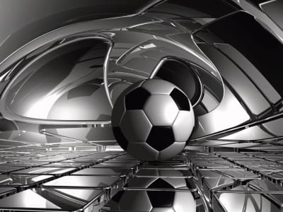 Fototapete Fußball 3D