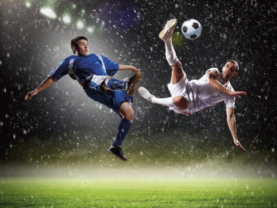 Fototapete Zwei Fußballspieler