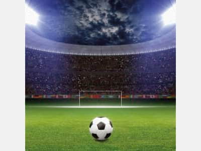 Fototapete Ball im Stadion