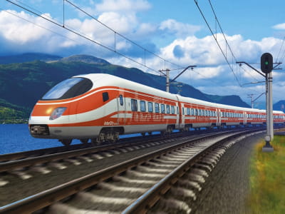Fototapete Hochgeschwindigkeitszug