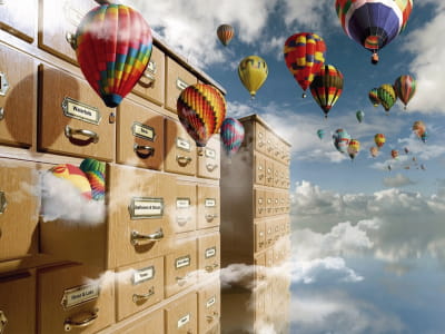Fototapete Vorrat an Luftballons