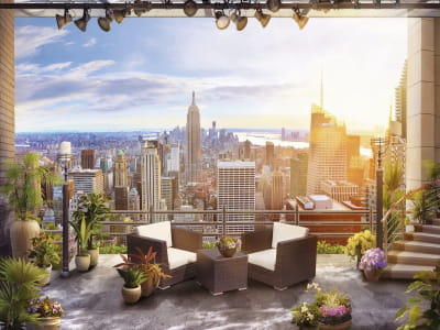 Fototapete Balkon in New York