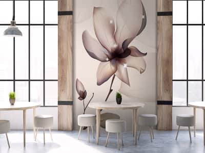 Fototapete Magnoliengrafiken