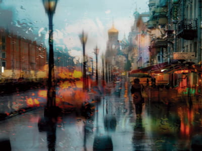 Fototapete Regen in St. Petersburg