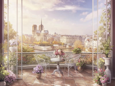 Fototapete Balkon in Paris