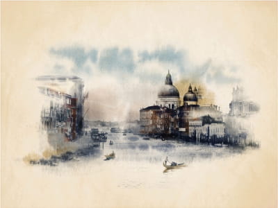 Fototapete Kanal von Venedig