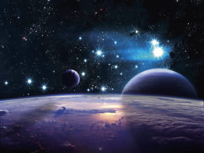 Fototapete Oberfläche des Planeten