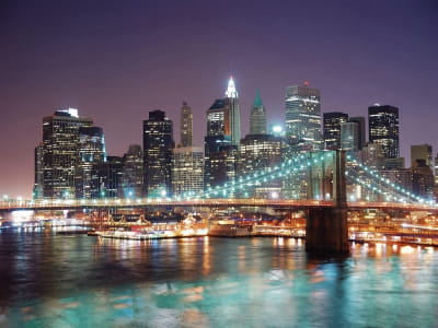 Fototapete Nachtstadt New York
