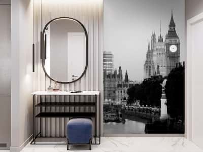 Fototapete London schwarz und weiß