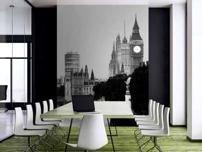 Fototapete London schwarz und weiß