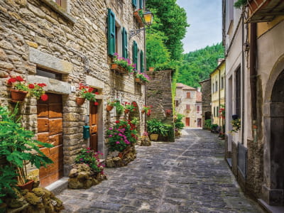 Fototapete Kleine Stadt in Italien