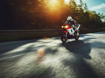 Fototapete Rennmotorrad