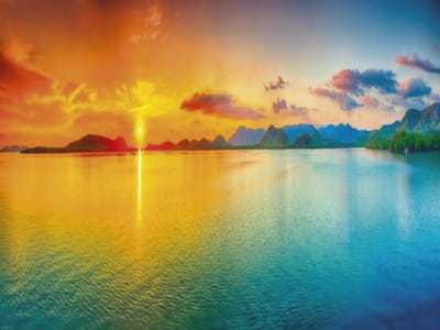 Fototapete Sonnenaufgang am Meer